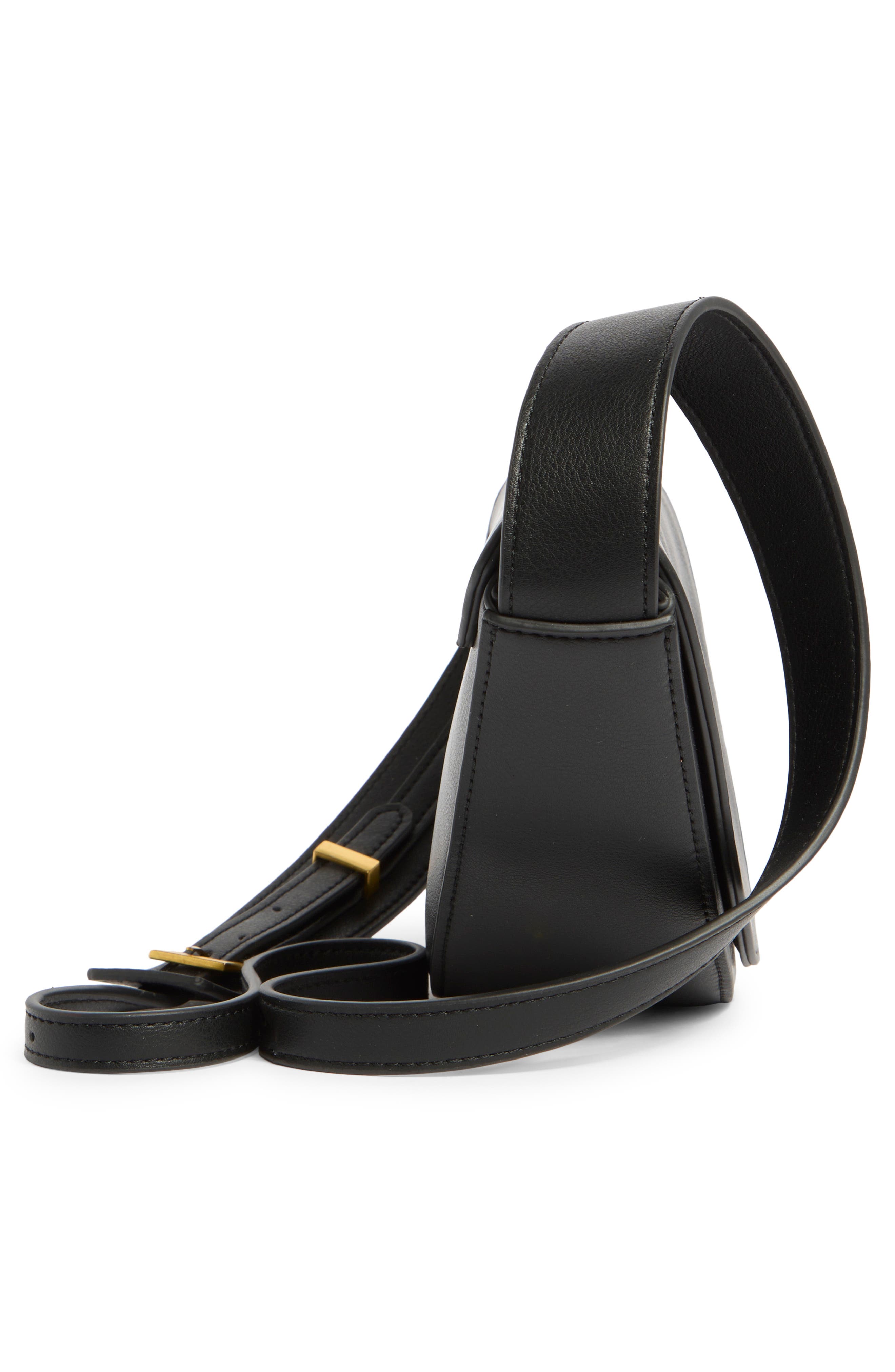 BCBG Asymmetric Crossbody Bag, Alternate, color, Black