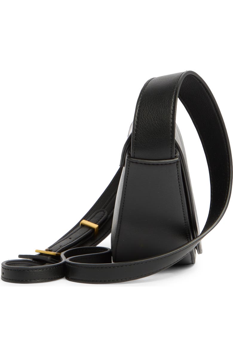 BCBG Asymmetric Crossbody Bag, Alternate, color, Black