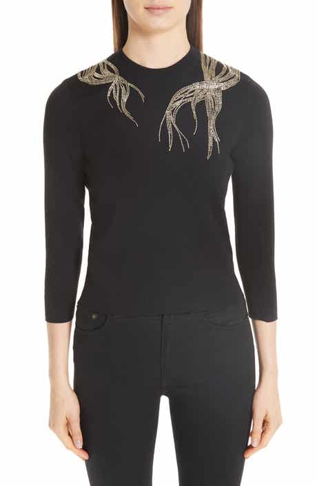 McQueen Alexander McQueen Embellished Wool Sweater