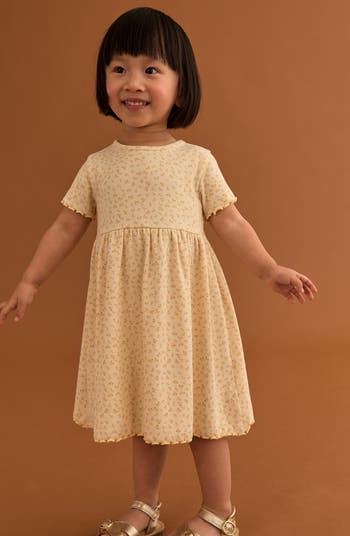 Kids' Floral Rib Dress