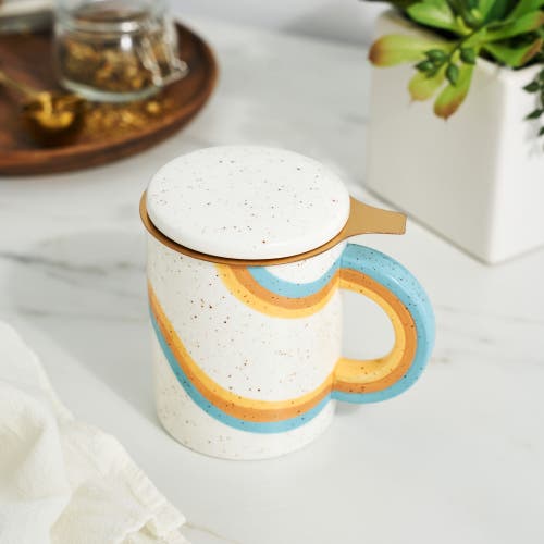Pinky Up (accessories) Everlee Mug With Infuser & Lid In Sand