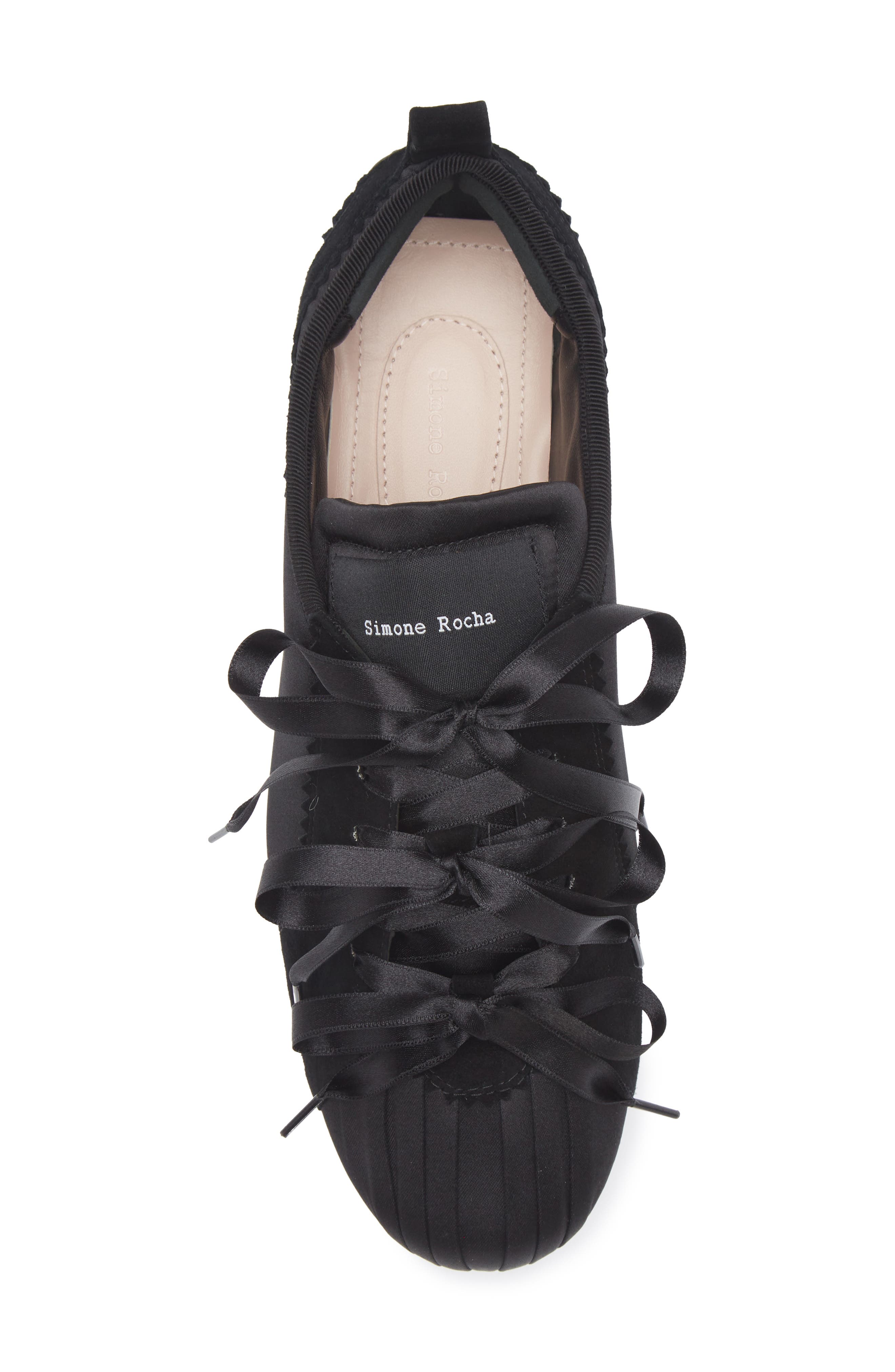 Simone Rocha Ballerina Grip Trainer Sneaker, Alternate, color, Black