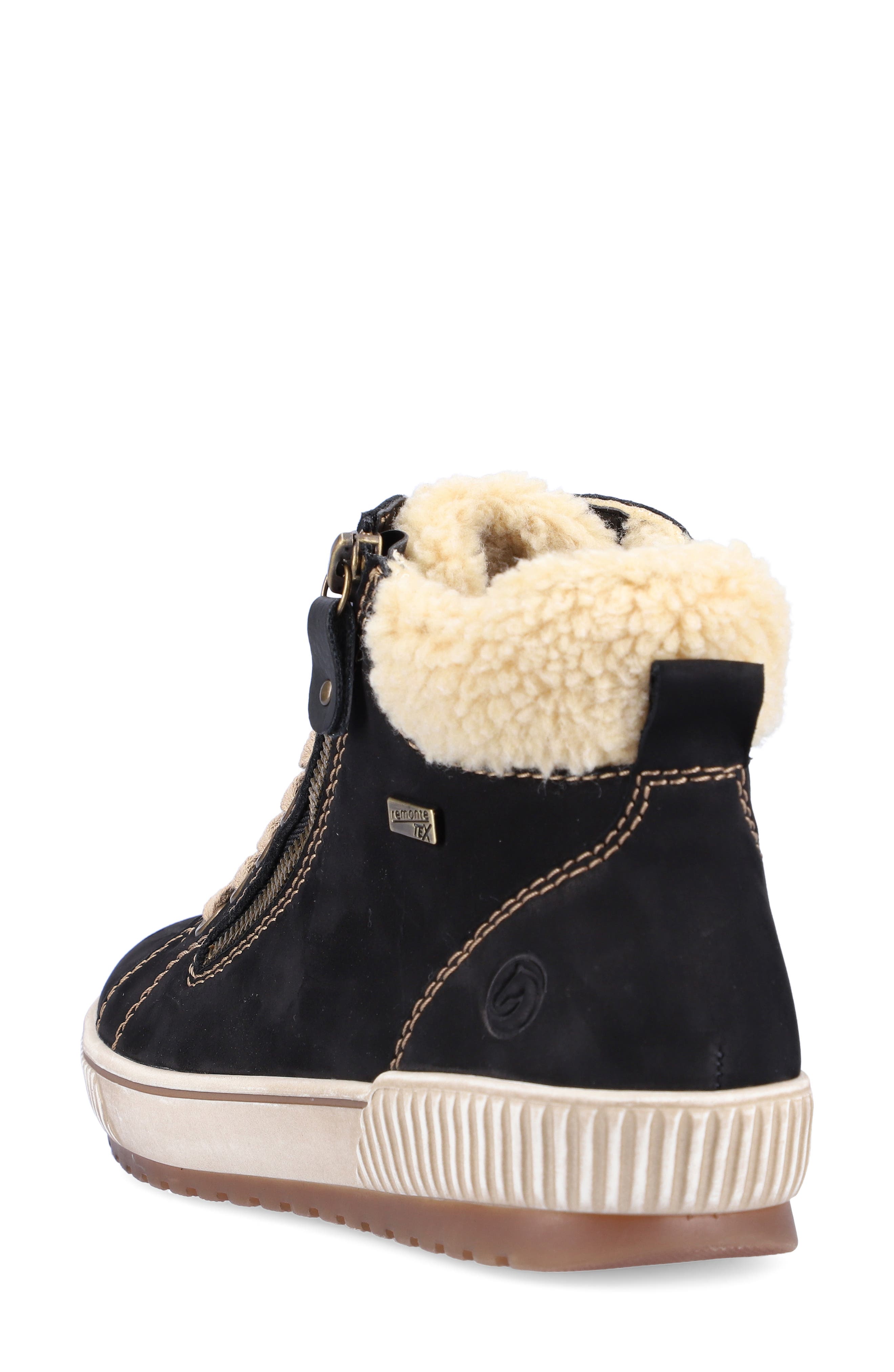 REMONTE Maditta 70 Faux Shearling Trim Sneaker, Alternate, color, 