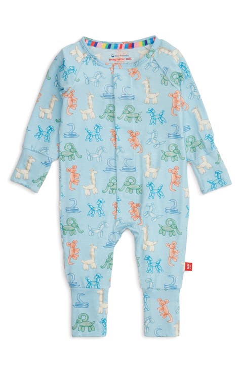 Blue Party Animals Glow in the Dark Convertible Footie (Baby)