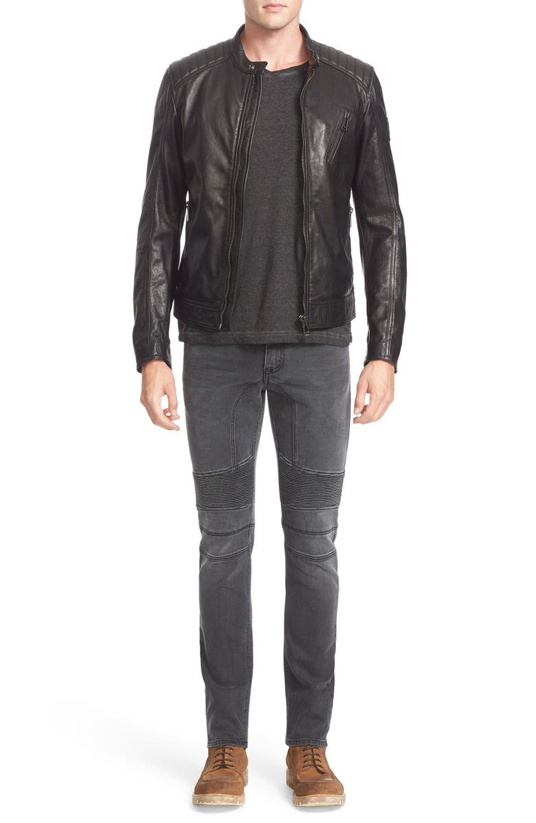 Belstaff V Racer Leather Jacket, Alternate, color, 