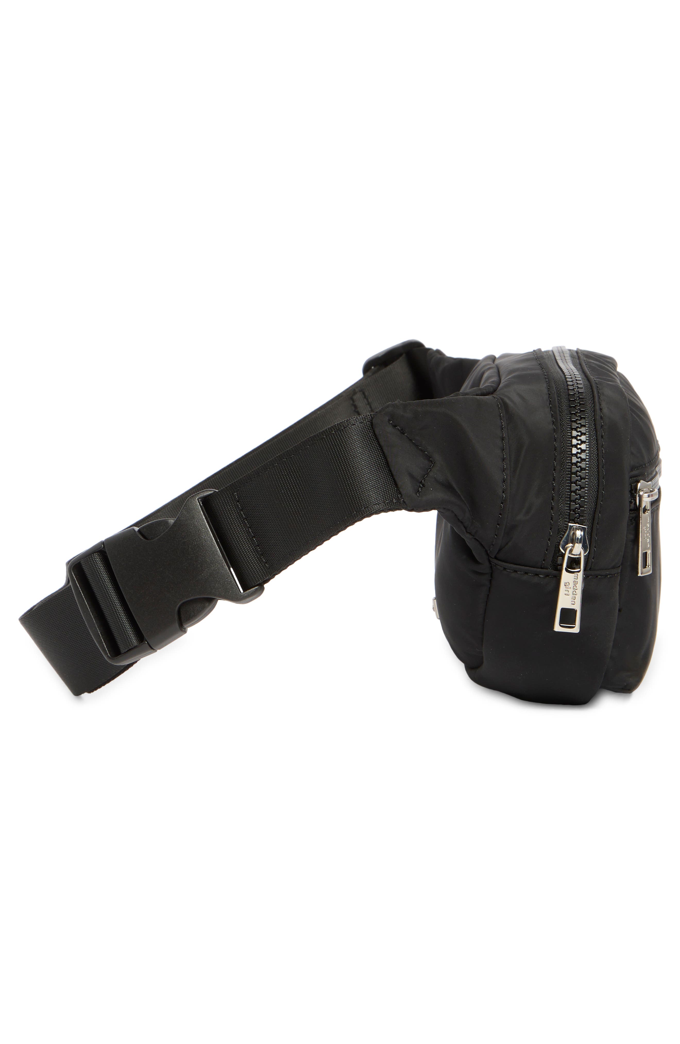 Madden Girl Belt Bag, Alternate, color, Black