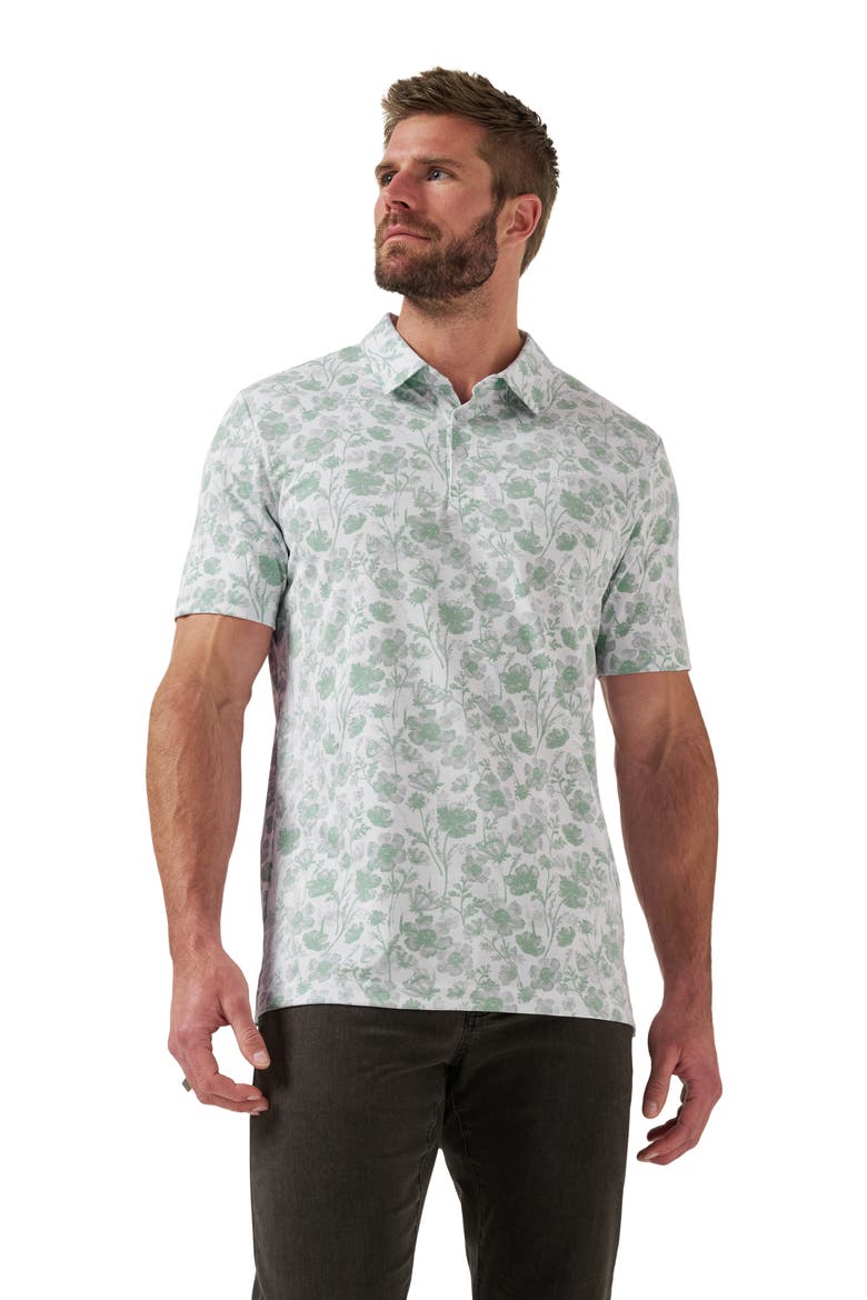 Been Abroad Cotton Blend Polo, Alternate, color, WHITE