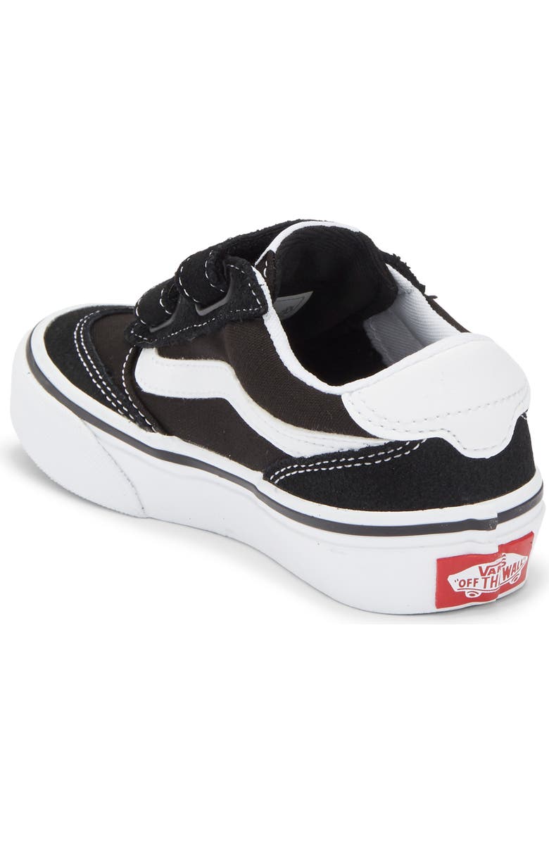 Vans Kids' Brooklyn Sneaker, Alternate, color, Suede/Canvas Black/White