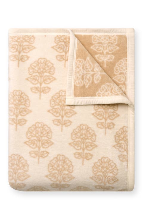 Millie Blockprint Throw Blanket