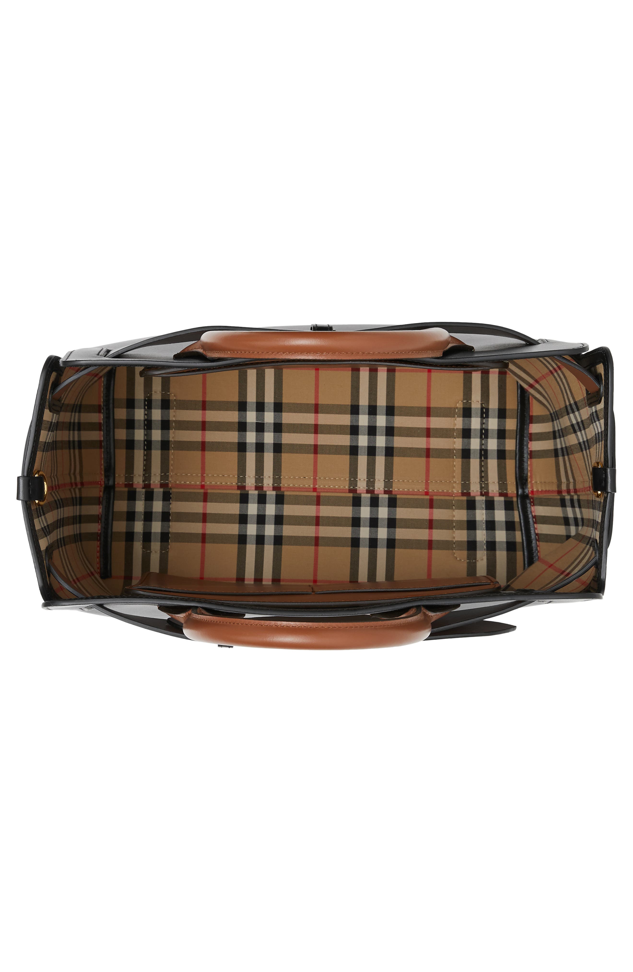 Burberry Small Belt Triple Stud Leather Satchel, Alternate, color, 