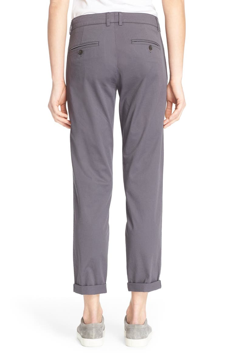 Boyfriend Trousers, Alternate, color, IRON