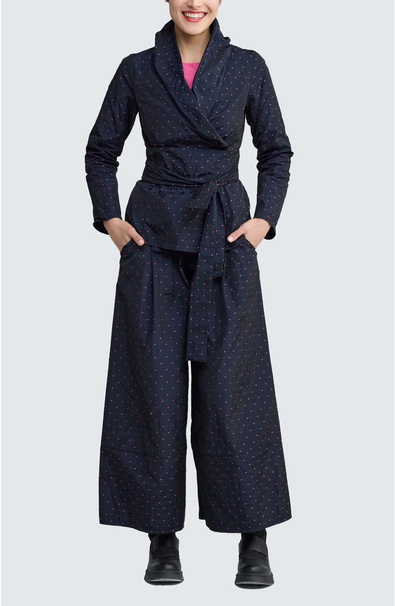 LUUKAA Fleura Wrap Jacket, Alternate, color, Navy