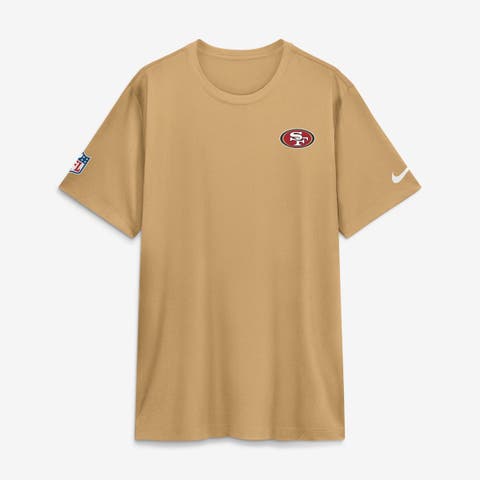 Men's Nike Gold San Francisco 49ers Sideline Legend Small Logo Dri-FIT T-Shirt