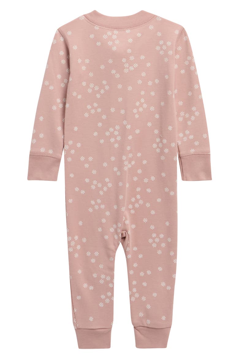 Zip Front Romper, Alternate, color, MAUVE