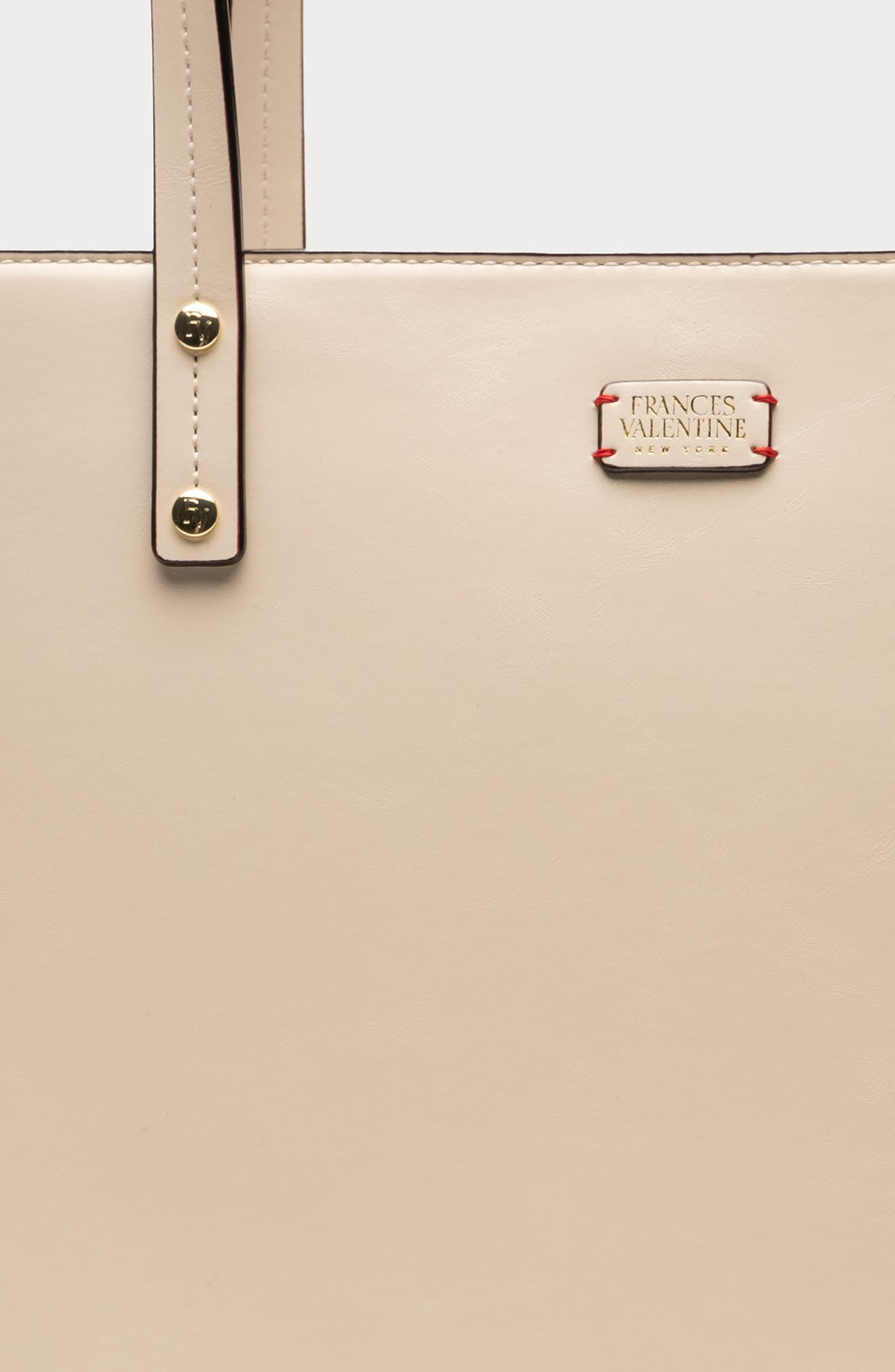 Frances Valentine Trixie Leather Tote, Alternate, color, Oyster