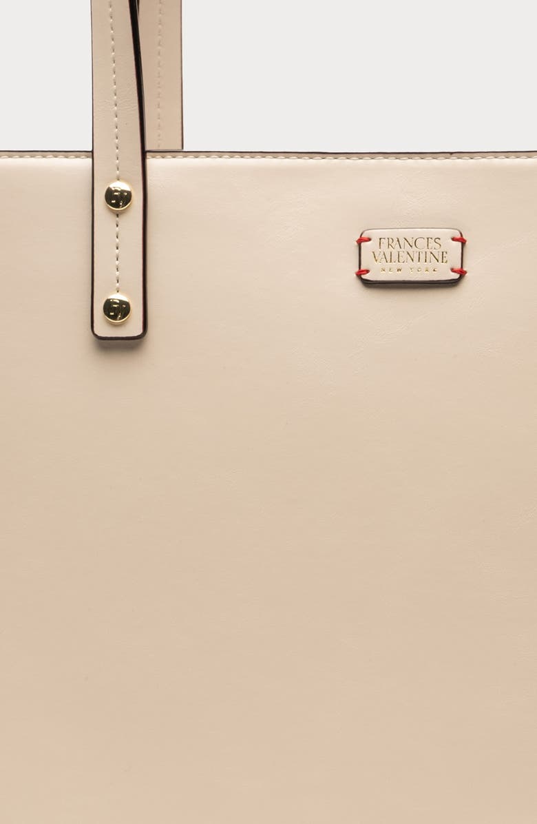 Frances Valentine Trixie Leather Tote, Alternate, color, Oyster