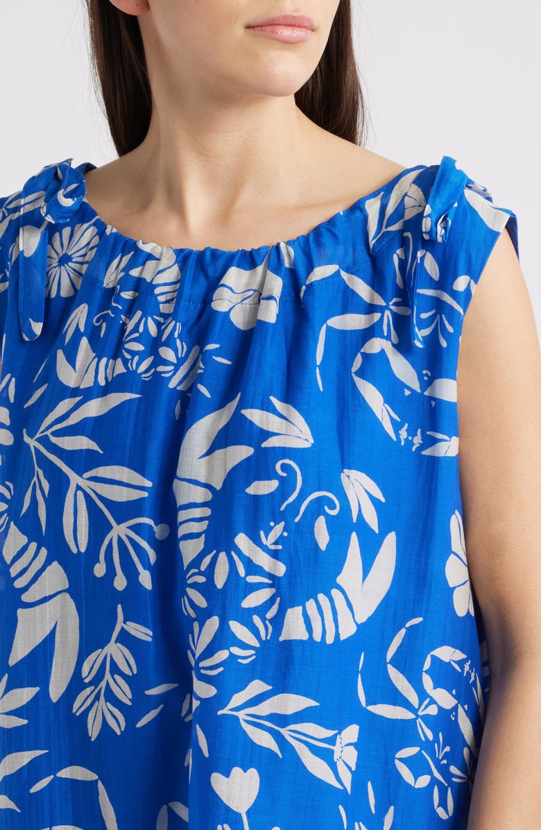 FRNCH Isola Cotton & Silk Shift Sundress, Alternate, color, Homard