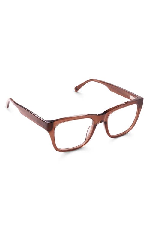 Eyebobs Kvetcher 53mm Square Reading Glasses In Hickory Brown Crystal