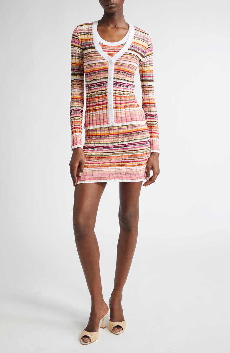 Missoni Stripe Minidress, Alternate, color, 