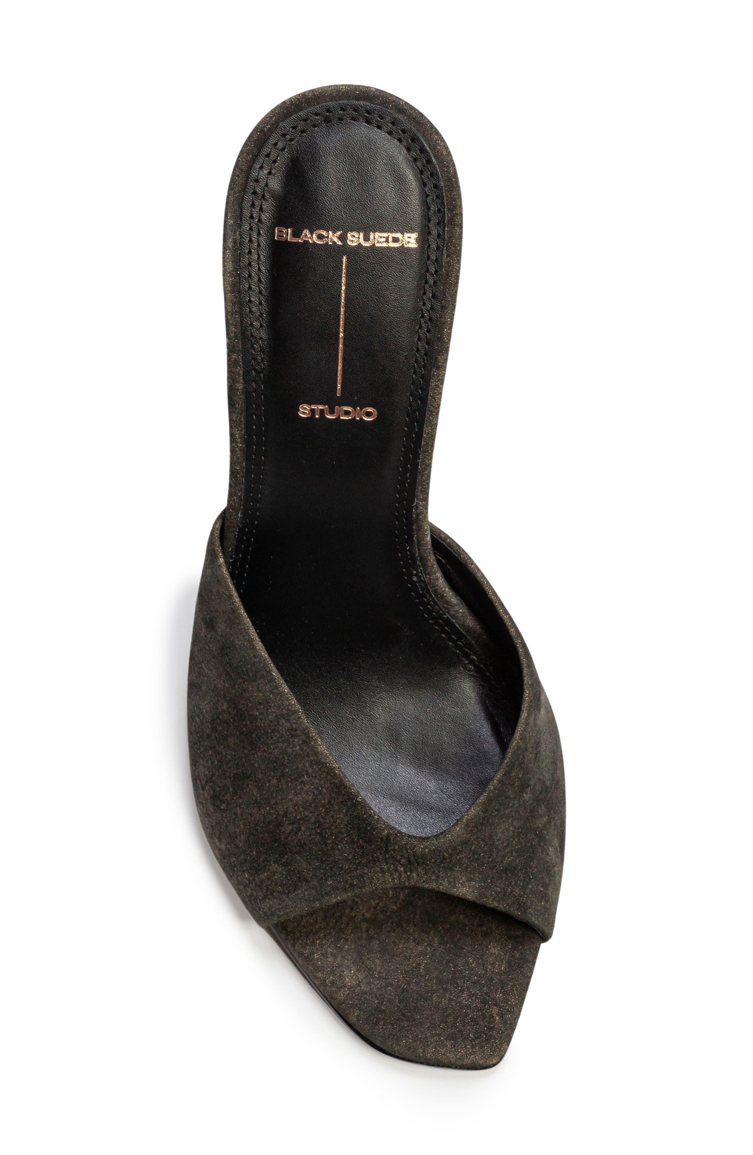 BLACK SUEDE STUDIO Nori 100 Sandal, Alternate, color, Dark Brown