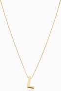 Oradina 14K Gold Love Letter Initial Necklace