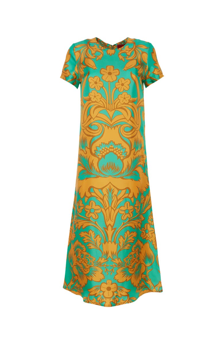 La DoubleJ Swing With Feathers Va-Va Placée Turquoise, Alternate, color, 