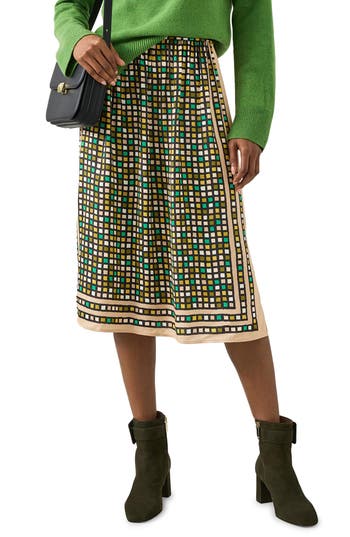 Lk Bennett Ethel A-line Skirt In Multi
