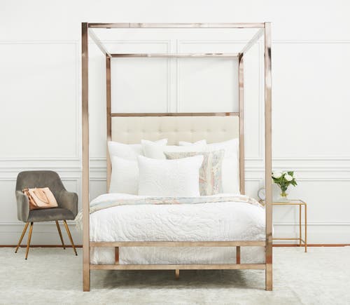 Elisabeth York Swirling Marble Rose Quartz Stone Pattern Cotton Accent Throw Pillow In Multi