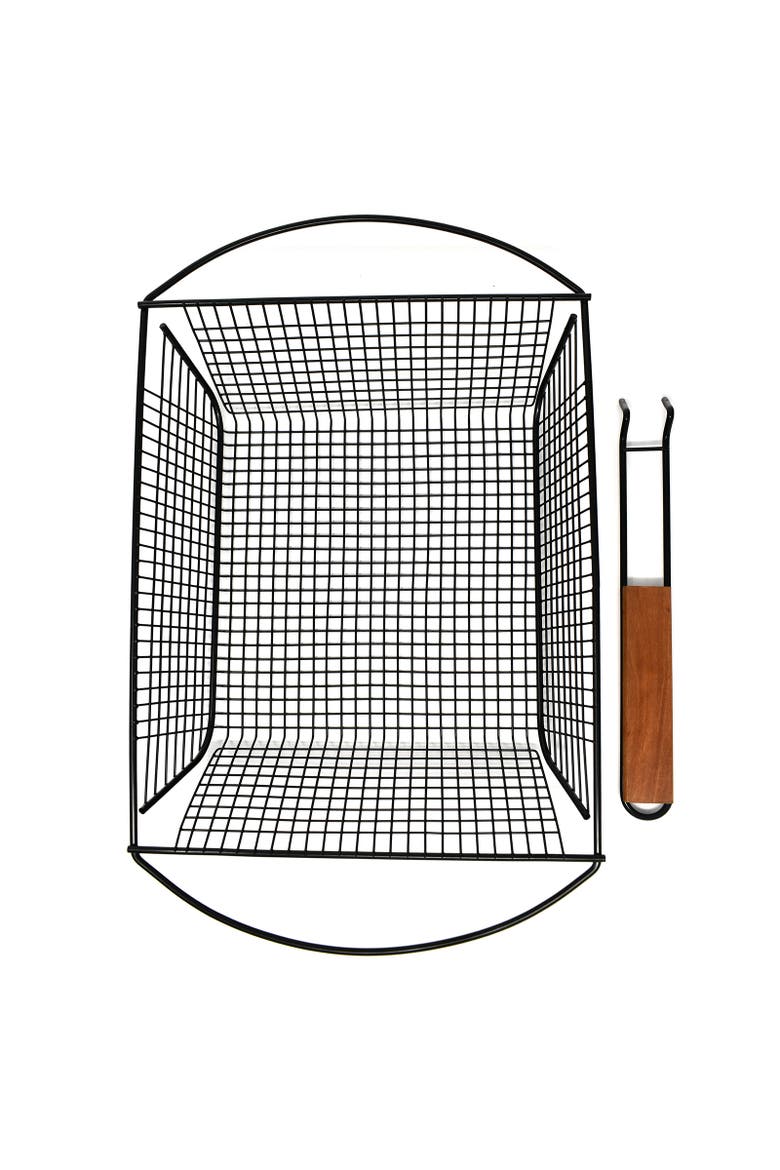 Nonstick Grilling Basket, Alternate, color, Black