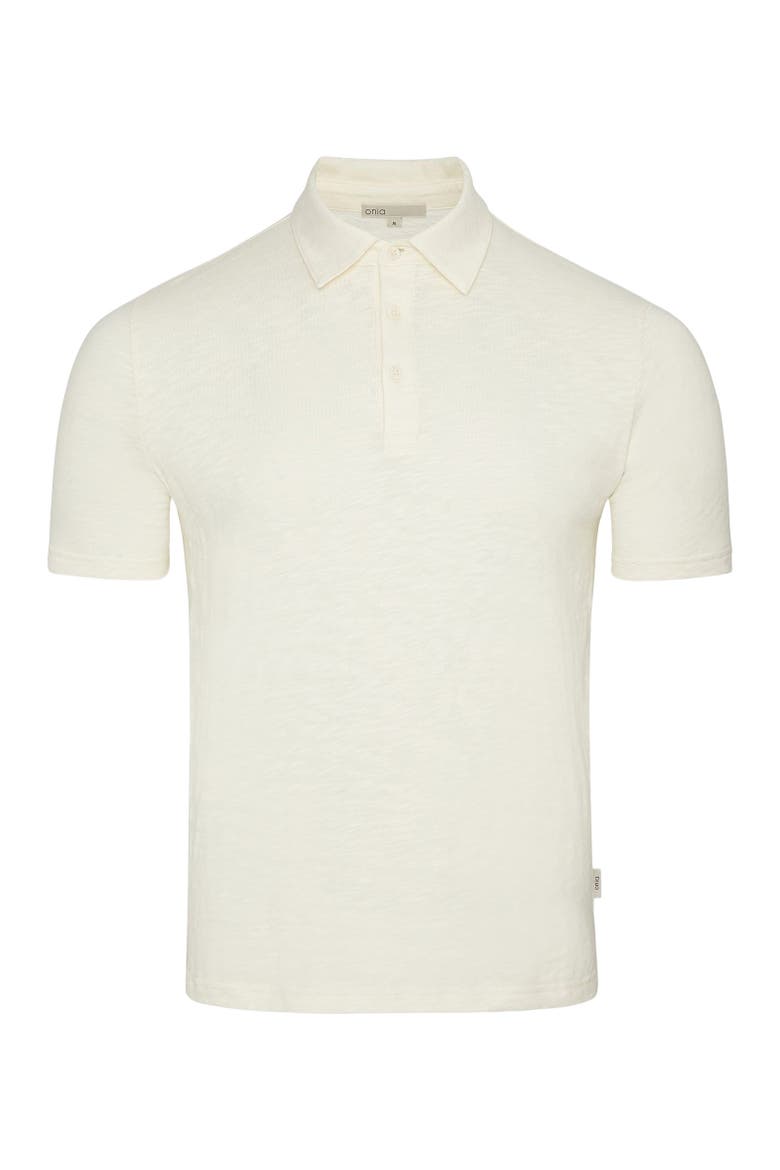 Heavyweight Slub Polo, Alternate, color, ECRU