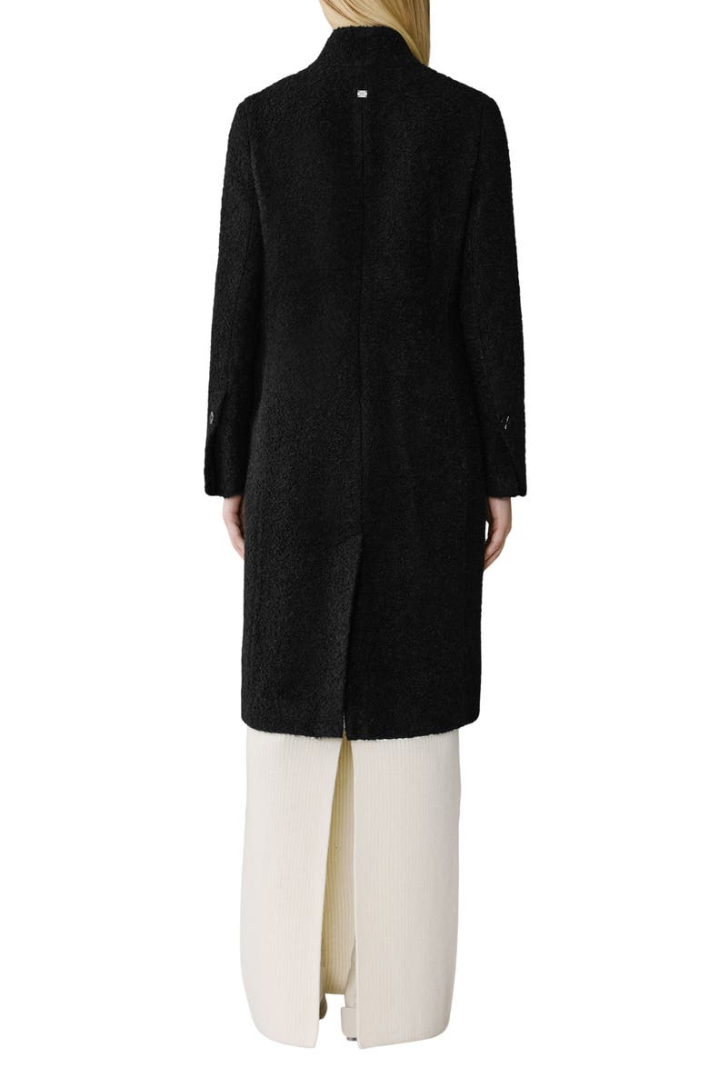 Soia & Kyo Diane Wool Blend Bouclé Coat, Alternate, color, Black
