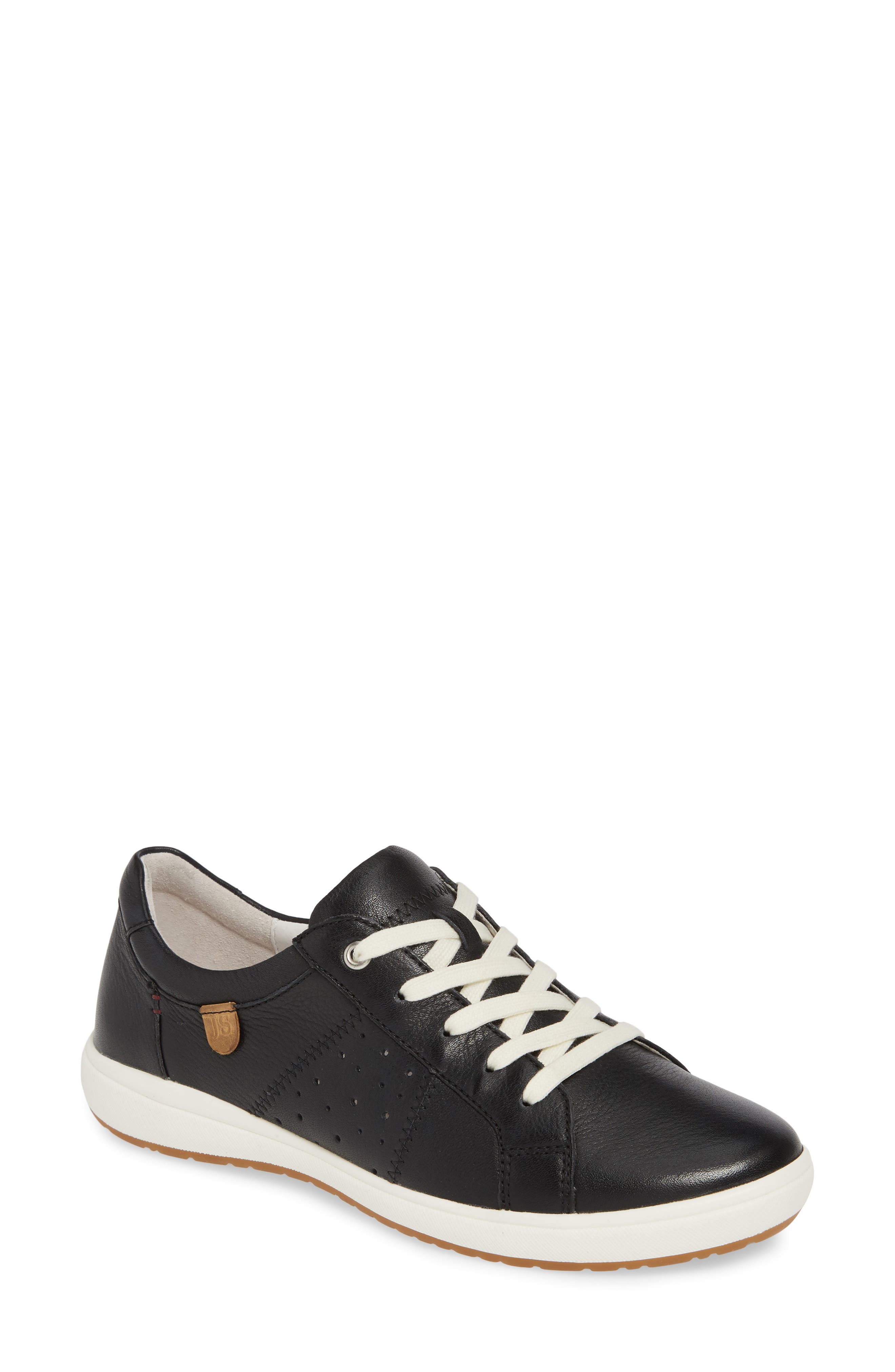 Josef Seibel Caren 01 Sneaker, Main, color, Black Leather