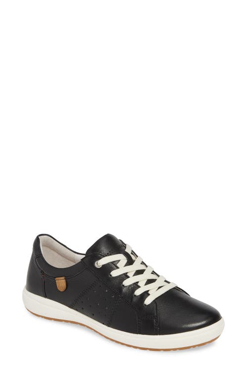 Josef Seibel Caren 01 Sneaker in Black Leather  product