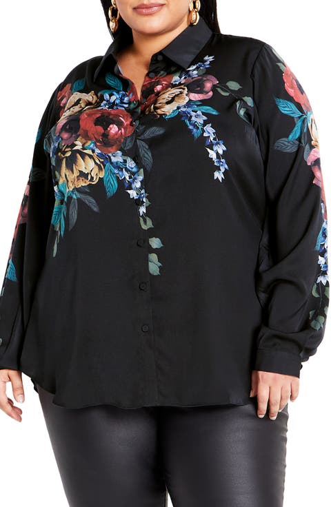 Phoebe Print Shirt (Plus)