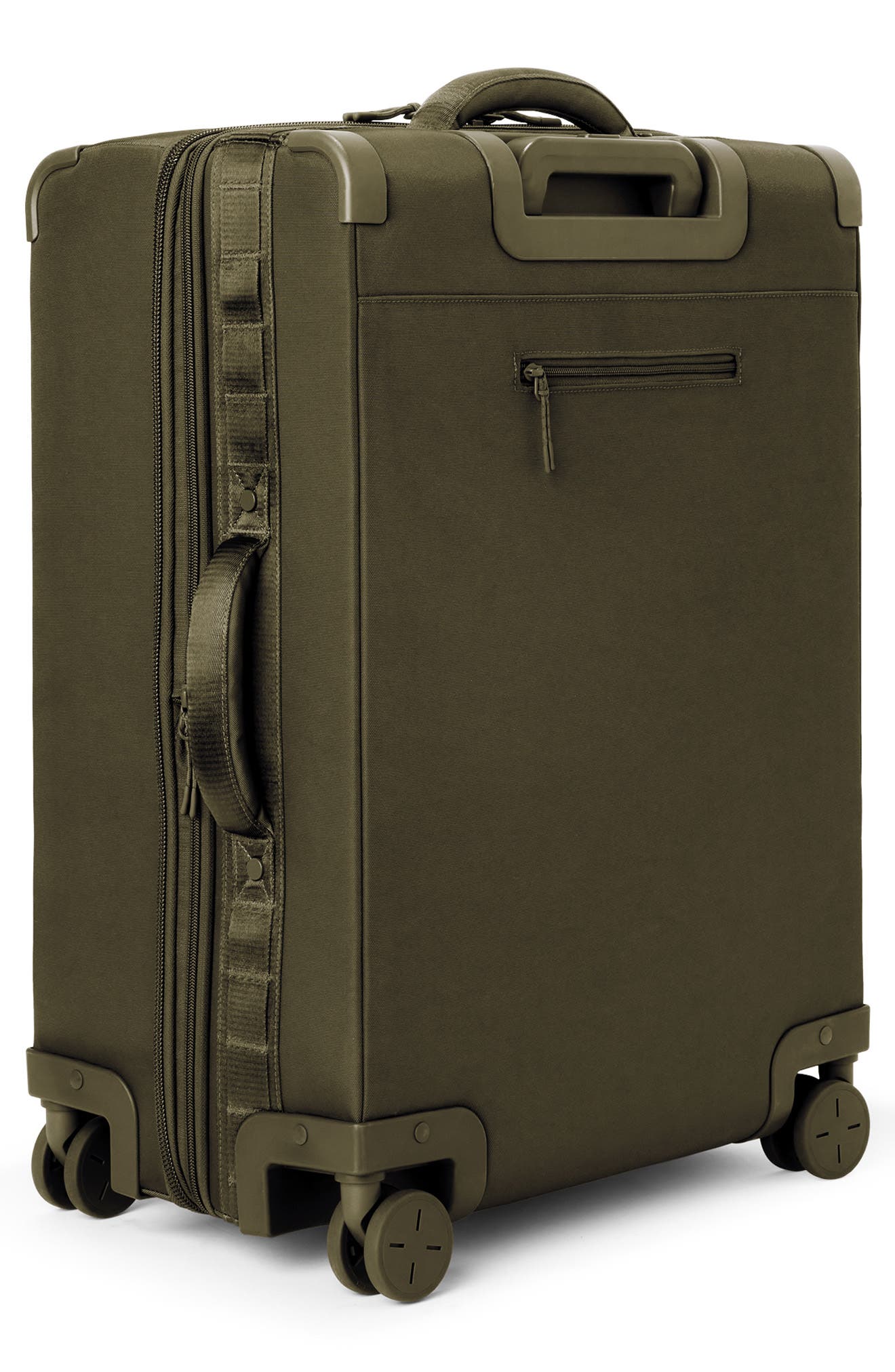 Dagne Dover Sydney Checked Rolling Luggage, Alternate, color, Dark Moss