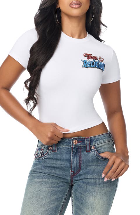 Soulful Baby Crystal Embellished Graphic Baby Tee