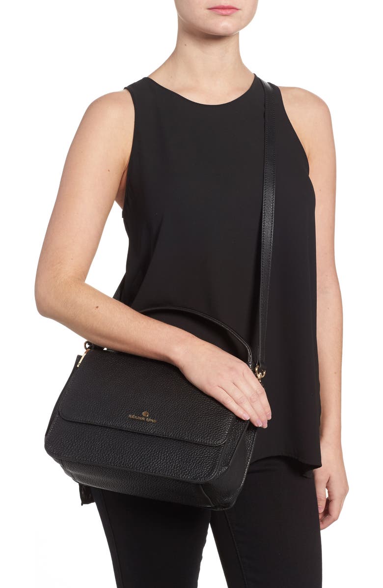 CELINE DION Adagio Leather Satchel, Alternate, color,