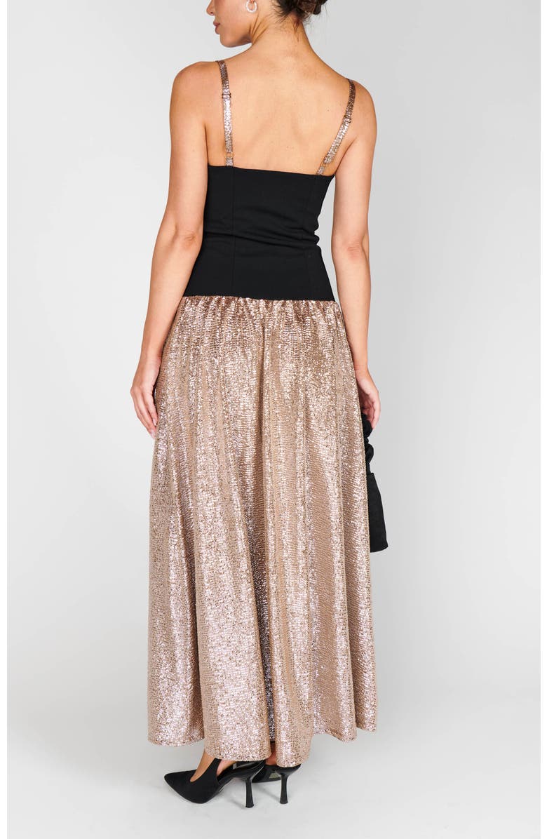 Show Me Your Mumu Hepburn Midi Dress, Alternate, color, Silver Confetti