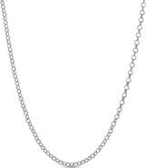 LuvMyJewelry Kazuki Rolo Chain Necklace 925 Silver