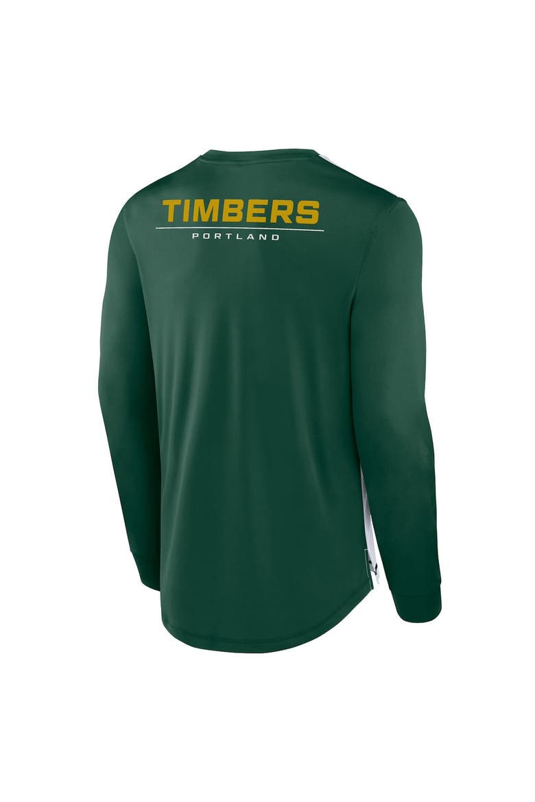 Men's Fanatics Branded Green Portland Timbers Mid Goal Long Sleeve T-Shirt, Alternate, color, Green