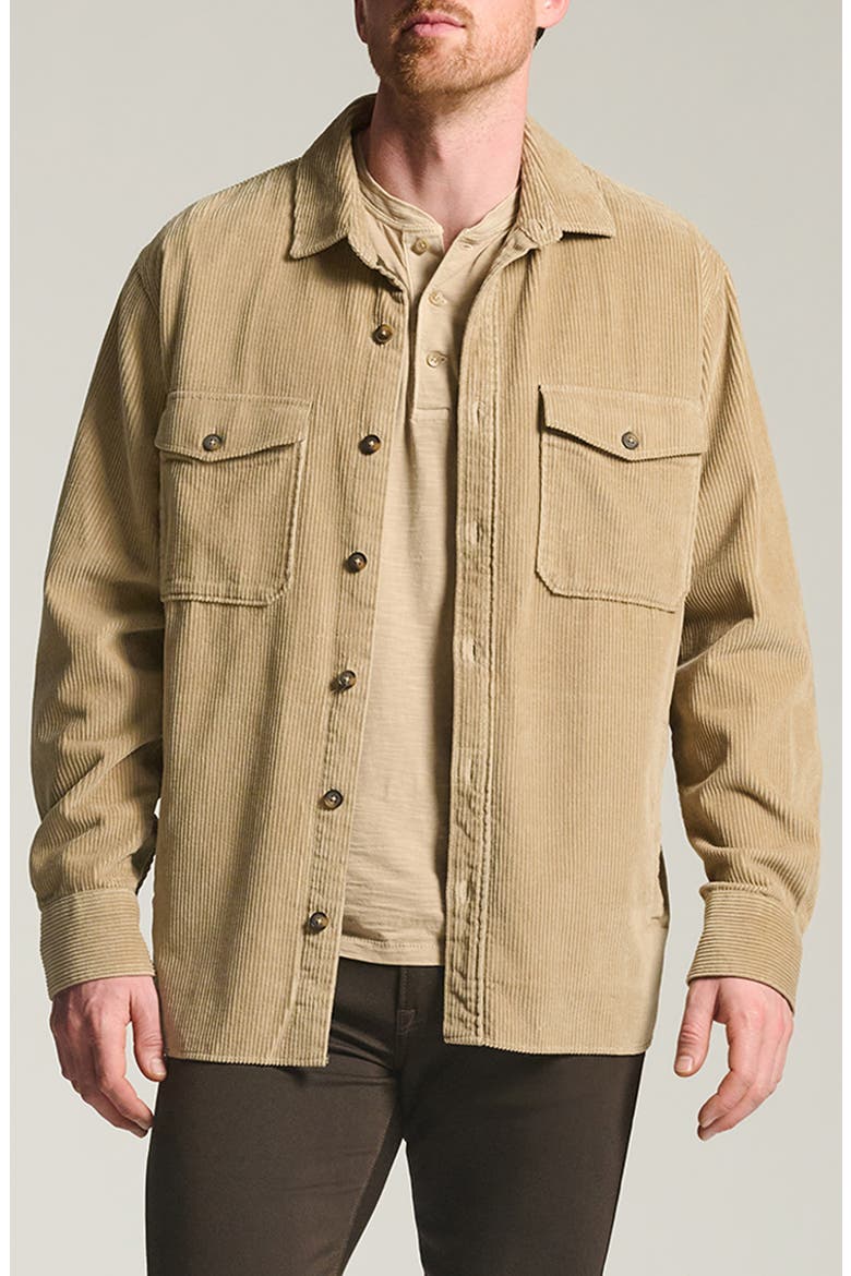 Corduroy Overshirt, Main, color, ALUMINUM