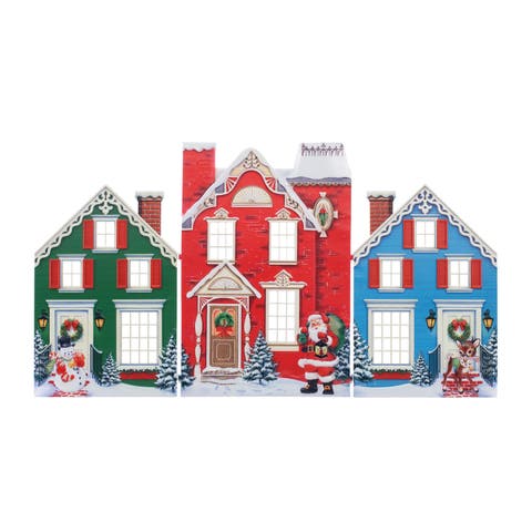 24 in. Metal Folding Village