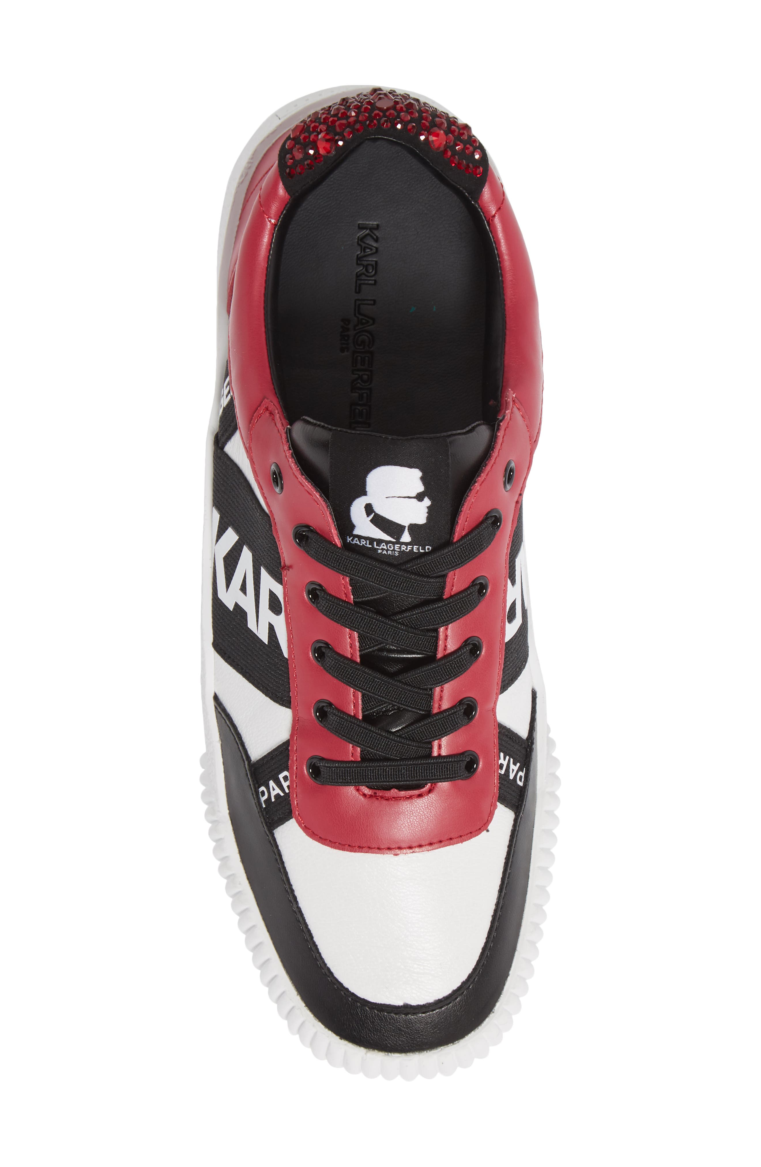 Jaylee Sneaker, Alternate, color, WHITE/ RED