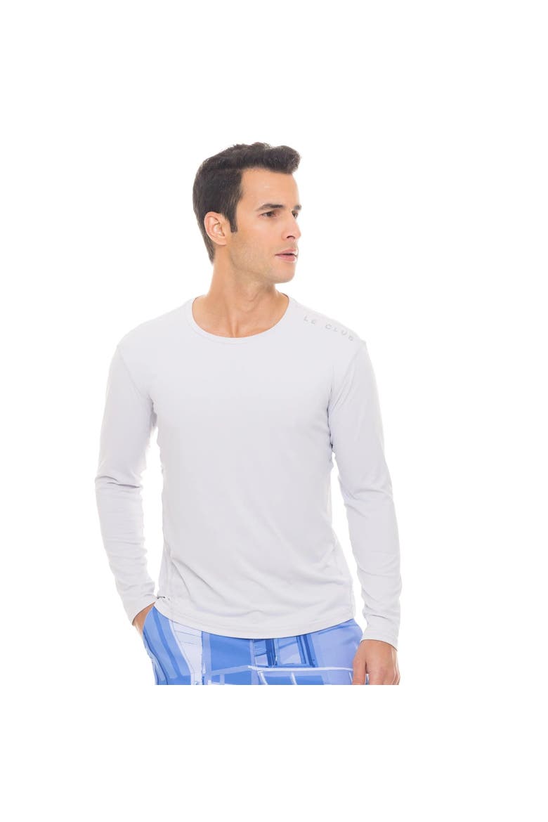 SPF 50 Le Club Mens Rashguard, Main, color, Gray