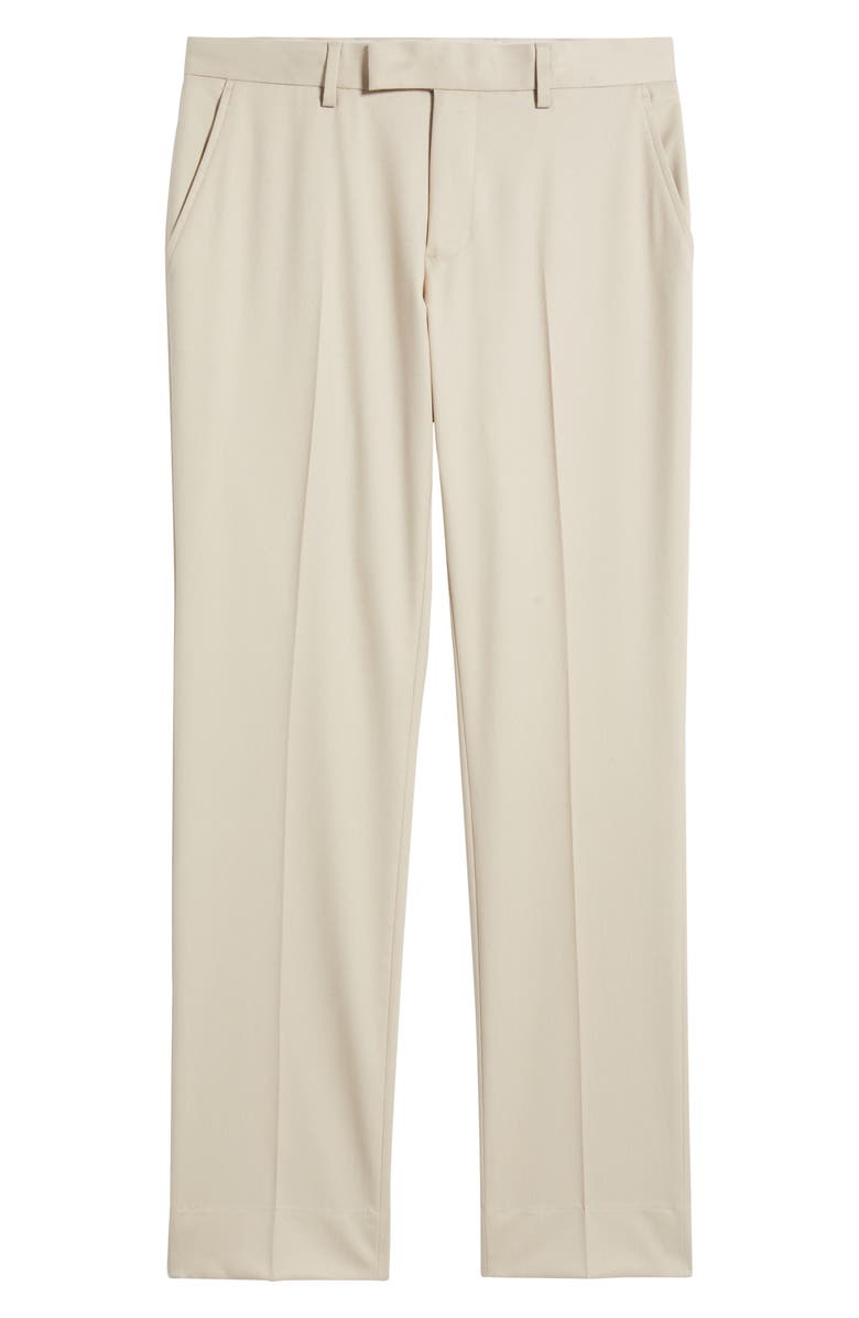 Open Edit Slim Fit Sharkskin Trousers, Alternate, color, Beige Birch