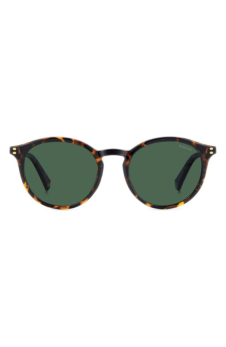Polaroid 51mm Polarized Phantos Sunglasses, Main, color, Havana/ Green Polar