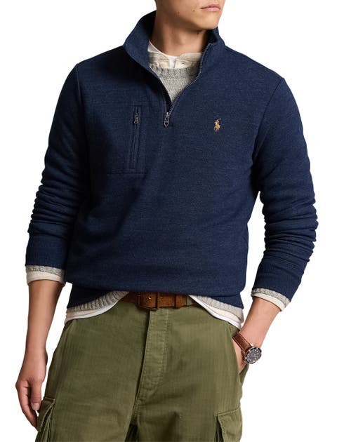 Big & Tall Terry 1/4-Zip Pullover