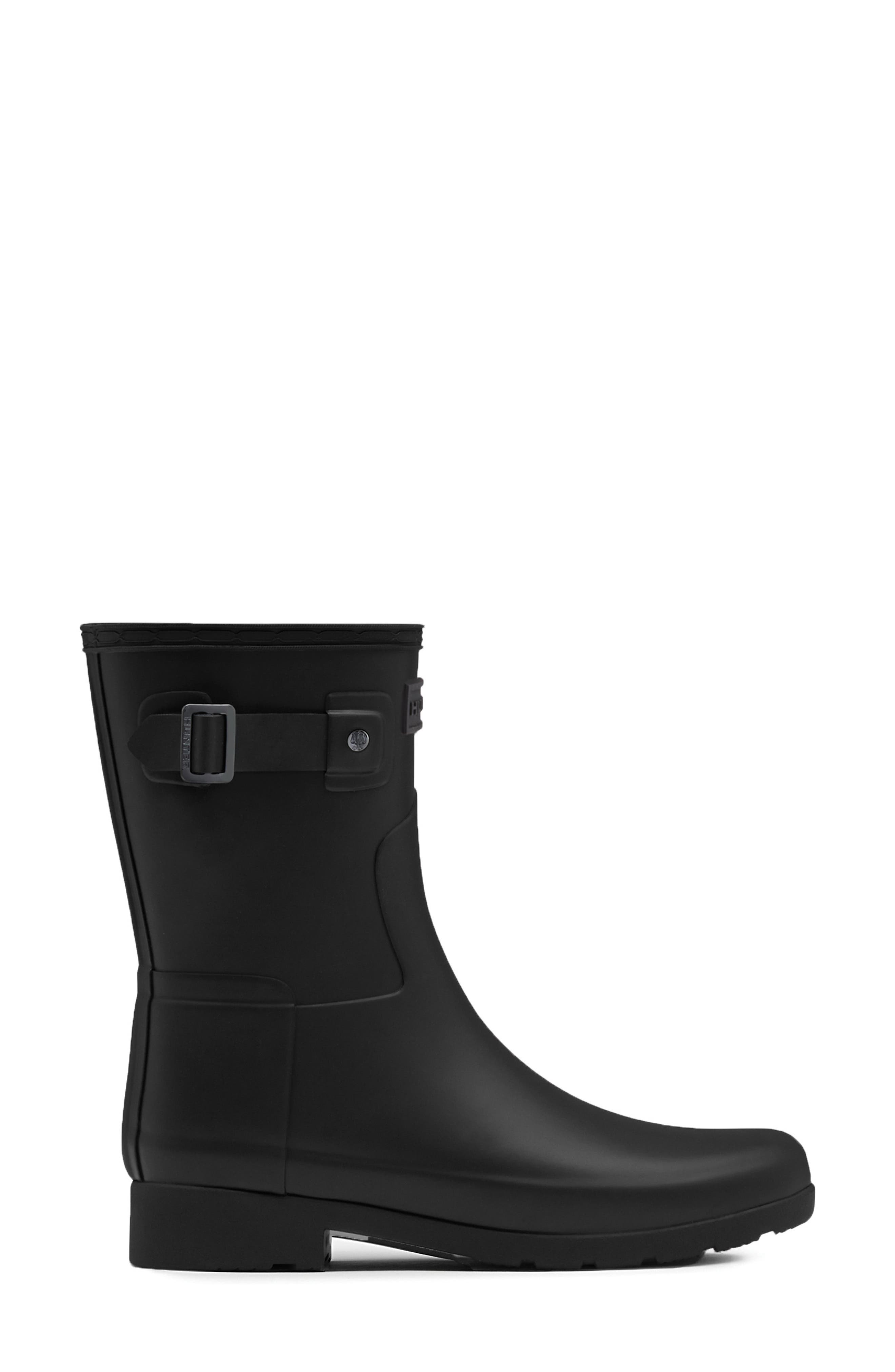 Hunter Original Refined Short Waterproof Rain Boot, Alternate, color, 