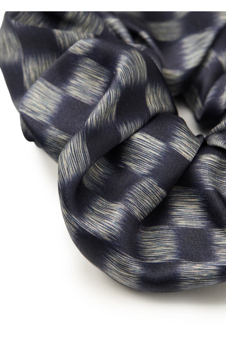 Lunelle Silk Scrunchie, Alternate, color, Steel Blue