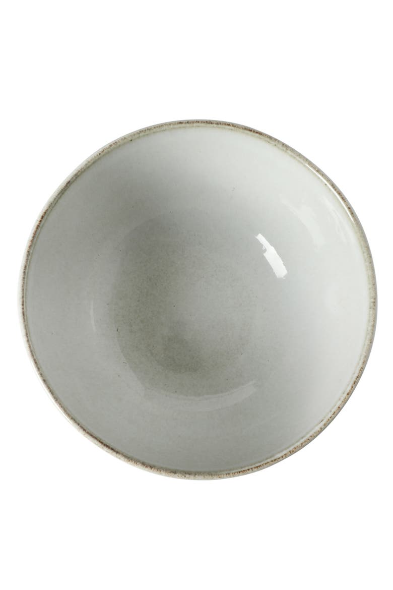 Dawson Mill 4-Piece Round Reactive Glaze Stoneware Nesting Bowl Set, Alternate, color, White